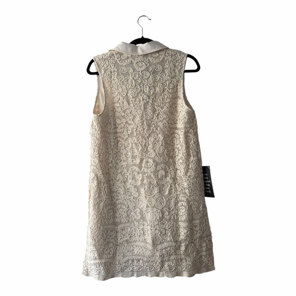Tuckernuck Tan Lace Sleeveless Collier Dress Women’s Size Small NEW - Picture 4 of 13